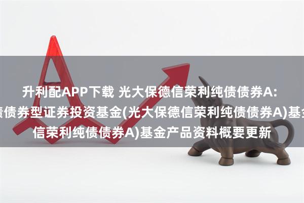 升利配APP下载 光大保德信荣利纯债债券A: 光大保德信荣利纯债债券型证券投资基金(光大保德信荣利纯债债券A)基金产品资料概要更新