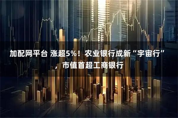 加配网平台 涨超5%！农业银行成新“宇宙行” ，市值首超工商银行
